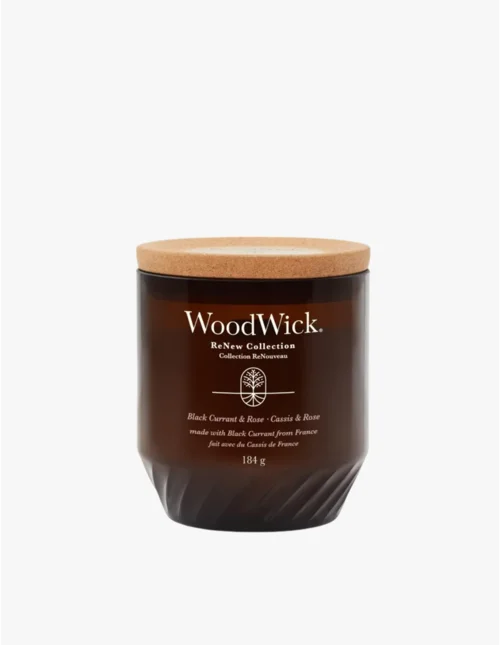 Świeca zapachowa Black Currant & Rose (czarna porzeczka i róża) - WoodWick ReNew