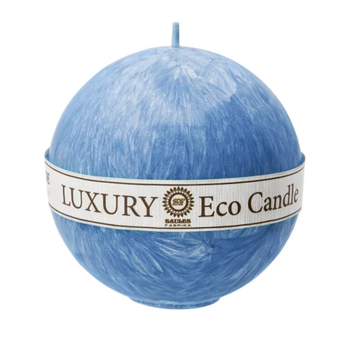 świeca kula niebieska