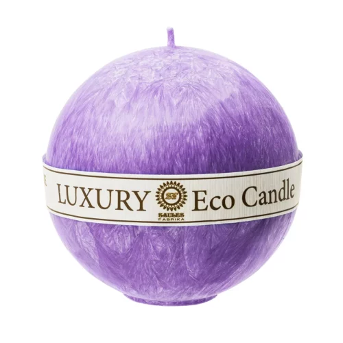 świeca kula fioletowa