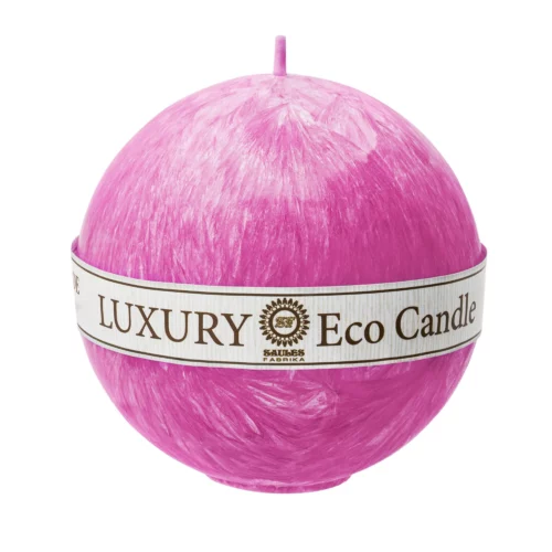 świeca kula fuksja (fiolet, róż)