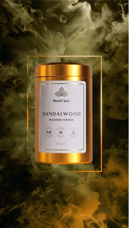 Kadzidełka stożkowe Sandalwood - Mandi Spa