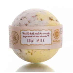 Musująca kula do kąpieli Goat Milk - Saules