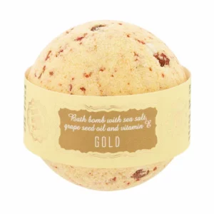 Musująca kula do kąpieli Gold - Saules