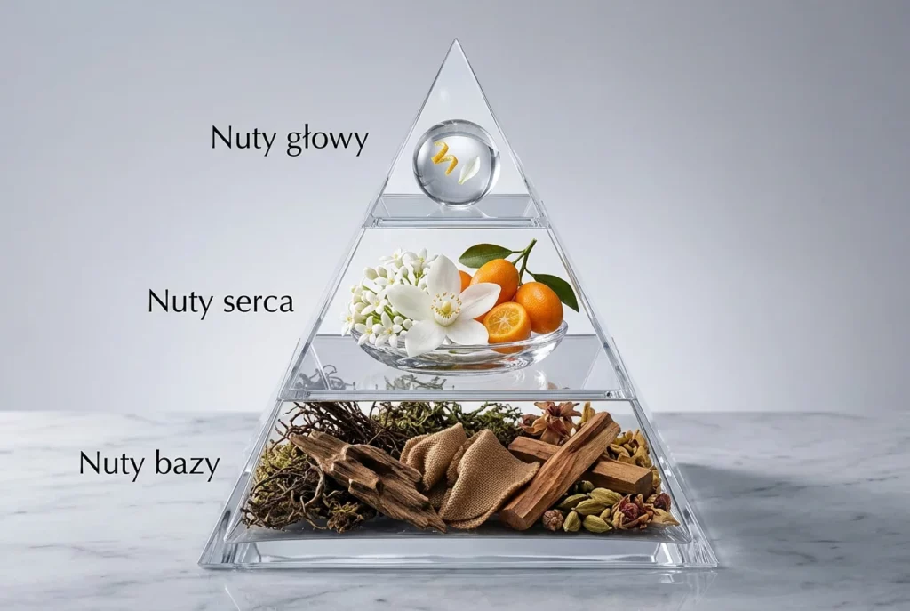 Piramida zapachowa: nuty głowy, nuty serca, nuty bazy