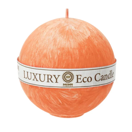 świeca kula pomarańczowa