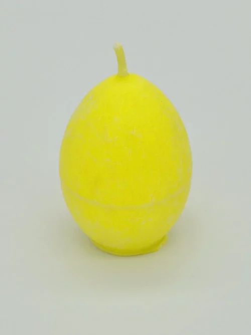 świeca jajko żółta