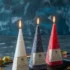 Świece Piramida: biała, onyx, czerwona