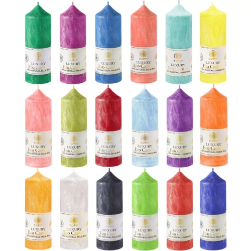 kolorowe świece saules