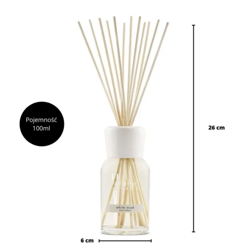white-musk-paleczki-zapachowe-100-ml-millefiori-milano-3 Pałeczki zapachowe WHITE MUSK 100 ml Millefiori Milano